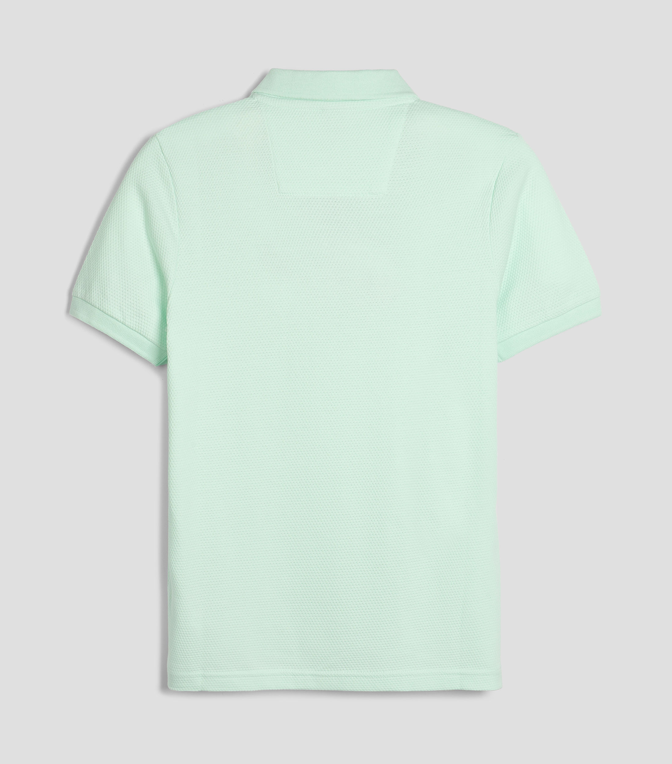 Playera tipo polo manga corta microdiseño Niño